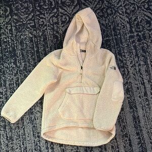The North Face Fleece Jacket with Hood and Half-Zip